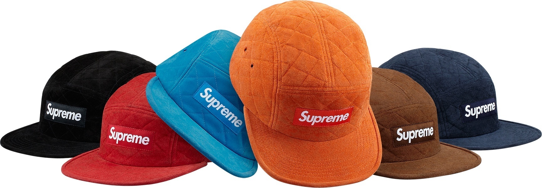Quilted Suede Camp Cap